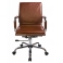 Кресло руководителя Бюрократ CH-993-Low/Brown низкая спинка коричневый искусственная кожа крестовина