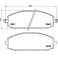 P56041 BREMBO Комплект тормозных колодок, дисковый тормоз