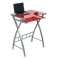 Стол для компьютера Бюрократ GD-003 столешница:красный закаленное стекло цвет основания:серебристый 