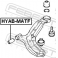 (hyab-matf) Сайленблок передний переднего рычага FEBEST (Hyundai Accent/Verna 1999-)