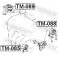 (tm-088) Подушка двигателя задняя FEBEST (Toyota Yaris NCP1#/NLP10/SCP10 1999-2005)
