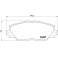 P83071 BREMBO Комплект тормозных колодок, дисковый тормоз