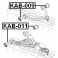 (kab-011) Сайленблок нижнего переднего рычага FEBEST (Kia Sorento (FY) 2002-2006)