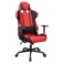 Кресло руководителя Бюрократ 771/Red+bl красный ткань черный вставки (2 накладные подушки)