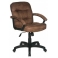 Кресло руководителя Бюрократ T-9908AXSN-Low/MF102 низкая спинка коричневый микрофибра