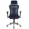 Кресло руководителя Бюрократ CH-999ASX/BL/TW-10N спинка сетка синий TW-05 сиденье темно-синий ткань крестовина металлическая