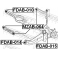 (fdab-015) Сайленблок заднего продольного рычага FEBEST (Ford Mondeo GE 2000-2007)