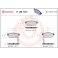 P28017 BREMBO Комплект тормозных колодок, дисковый тормоз
