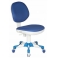 Кресло Бюрократ CH-W357/15-10 темно-синий сиденье ткань крестовина металлическая сварная пластиковыми накладками колеса синий (пластик бел
