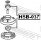 (hsb-037) Втулка амортизатора FEBEST (Honda Accord CL/CN/CM 2002-2008)