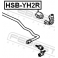 (hsb-yh2r) Втулка заднего стабилизатора D21 FEBEST (Honda Element YH2 2003-2005)