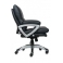Кресло руководителя Бюрократ CH-890S-Low/Black низкая спинка черный искусственная кожа (пластик сере