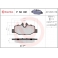P50051 BREMBO Комплект тормозных колодок, дисковый тормоз