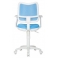 Кресло Бюрократ CH-W797/LB/TW-55 спинка сетка светло-голубой TW-31 сиденье светло-голубой  (пластик белый)