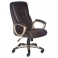 Кресло руководителя Бюрократ CH-875Y/Coffee темно-коричневый искусственная кожа (пластик золото)