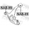 (nab-89) Сайленблок задний переднего рычага FEBEST (Nissan Sunny B14/Almera N15 1995-2000)