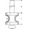Фреза для фрезерных машин кромочная полустержневая BOSCH 6/19/8 мм (1 шт.) коробка