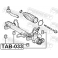 (tab-033) Сайленблок рулевой рейки FEBEST (Toyota Avensis ADT25#/AZT25#/CDT250/ZZT25# 2003-2008)