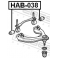 (hab-038) Сайленблок верхнего рычага FEBEST (Honda Domani MA4/MA5/MA6/MA7 1992-1996)