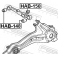 (hab-148) Сайленблок заднего рычага FEBEST (Honda Civic/Civic Ferio EK#/EJ9 1995-2001)