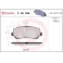 p49045 BREMBO Комплект тормозных колодок, дисковый тормоз