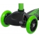 Самокат 3-х колесный 120/80 мм Кикборд детский Novatrack RainBow пластиковый не складной 60 кг зелен
