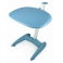 Стол для ноутбука Бюрократ LT-009/Blue столешница:синий пластик 62х52х45-69см