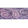 Керамическая плитка декор Шахтинская Arabeski 01 фиолетовый 250*600 (шт.)