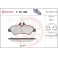 P50084 BREMBO Комплект тормозных колодок, дисковый тормоз