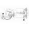 Смеситель для ванны-раковины KRONA c керамическим переключателем, плоский излив 330 мм (картридж d35