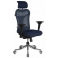 Кресло руководителя Бюрократ CH-999ASX/BL/TW-10N спинка сетка синий TW-05 сиденье темно-синий ткань крестовина металлическая