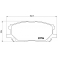 P83067 BREMBO Комплект тормозных колодок, дисковый тормоз
