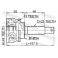 (0410-033a43) Шрус наружный 24x54x25 FEBEST (Mitsubishi Galant EA 1996-2003)