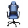 Кресло руководителя Бюрократ 771/Blue+bl синий ткань черный вставки (2 накладные подушки)