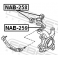 (nab-259) Сайленблок поворотного кулака FEBEST (Nissan Primera P12 2001-2007)