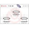 P83051 BREMBO Комплект тормозных колодок, дисковый тормоз