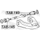 (tab-145) Сайленблок верхнего переднего рычага FEBEST (Toyota Hilux KZN130/LN8#/LN10#/LN112/LN13#/VZ