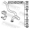 (0123-exz10f) Тяга стабилизатора передняя FEBEST (Toyota Corsa/Tercel EL5#/NL50 1994-1999)