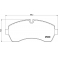 P50059 BREMBO Комплект тормозных колодок, дисковый тормоз