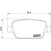 P44017 BREMBO Комплект тормозных колодок, дисковый тормоз