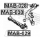 (mab-029) Сайленблок передний прямого рычага FEBEST (Mitsubishi Galant E55A/E75A 1992-1996)