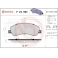 P24064 BREMBO Комплект тормозных колодок, дисковый тормоз