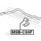 (msb-cs6f) Втулка переднего стабилизатора D24.5 FEBEST (Mitsubishi Lancer CS 2000-2009)