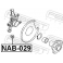 nab-029 FEBEST Подвеска, рычаг независимой подвески колеса