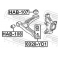 (hab-108) Сайленблок передний переднего рычага FEBEST (Honda Odyssey/Shuttle RA6/RA7/RA8/RA9 1999-20