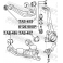 (tab-485) Сайленблок переднего верхнего рычага FEBEST (Toyota Hilux ggn15/ggn25 2005-)