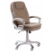 Кресло руководителя Бюрократ CH-868SAXSN/Grey серый искусственная кожа (пластик серебро)