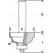 Фреза для фрезерных машин кромочная калевочная BOSCH 35/16,5/8 мм (1 шт.) коробка