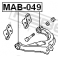 (mab-049) Сайленблок заднего верхнего рычага FEBEST (Mitsubishi Galant E55A/E75A 1992-1996)