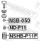 (nd-p11f) Отбойник переднего амортизатора FEBEST (Nissan Primera P11 1996-2001)